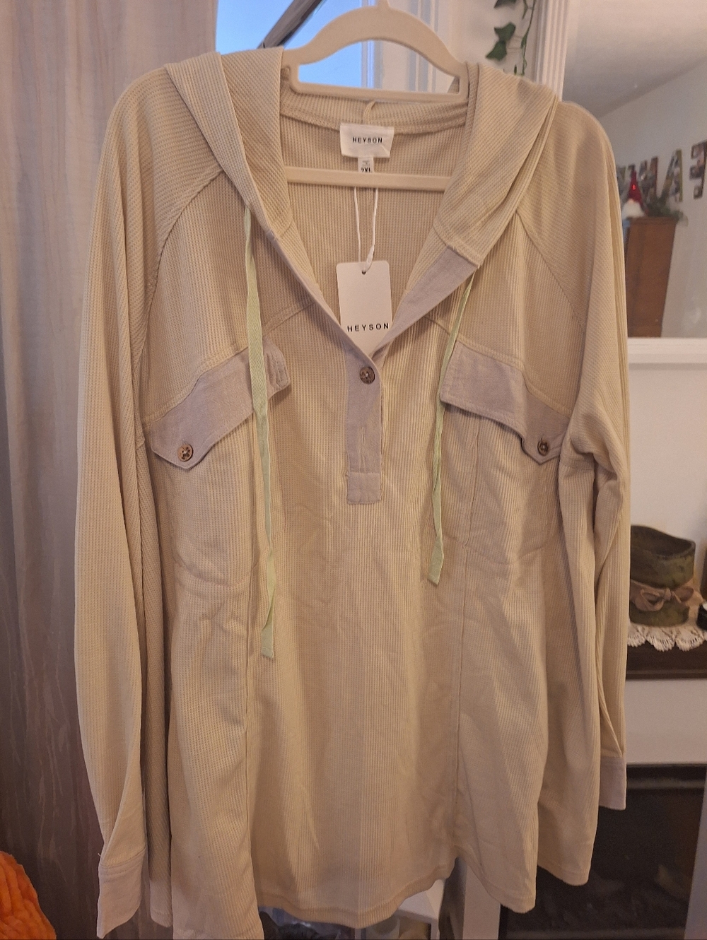 Hooded Long Sleeve Top